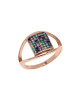 Δαχτυλίδι από Ροζ Επιχρυσωμένο Ασήμι 925'